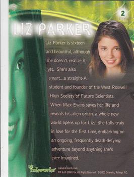 2000 Inkworks Roswell #2 Liz Parker Back