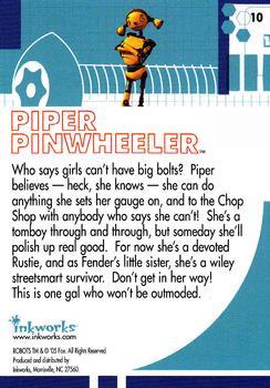 2005 Inkworks Robots the Movie #10 Piper Pinwheeler Back