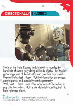 2005 Inkworks Robots the Movie #26 Directionally Snubbed Back