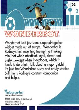 2005 Inkworks Robots the Movie #3 Wonderbot Back