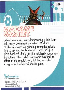2005 Inkworks Robots the Movie #8 Madame Gasket Back
