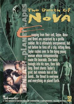 1999 Inkworks The Planet of the Apes Archives #32 The Death of Nova Back