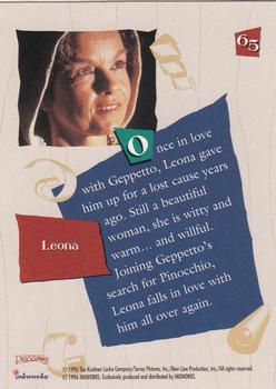 1996 Inkworks Pinocchio #65 Leona Back
