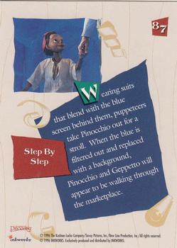 1996 Inkworks Pinocchio #87 Step By Step Back