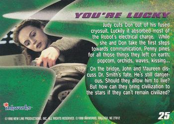 1998 Inkworks Lost in Space Movie #25 You're Lucky Back