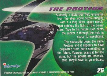 1998 Inkworks Lost in Space Movie #26 The Proteus Back