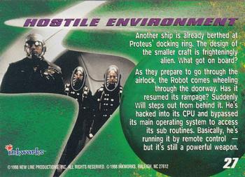 1998 Inkworks Lost in Space Movie #27 Hostile Environment Back