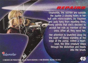 1998 Inkworks Lost in Space Movie #45 Repairs Back
