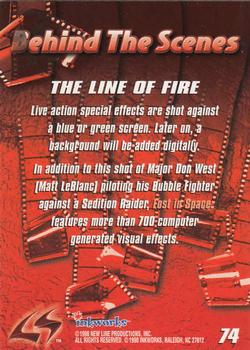1998 Inkworks Lost in Space Movie #74 The Line of Fire Back