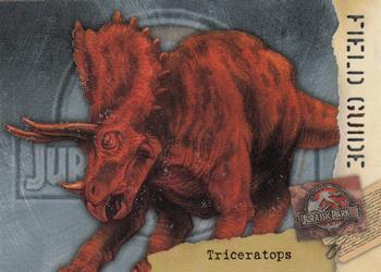 2001 Inkworks Jurassic Park III 3D #71 Triceratops Front