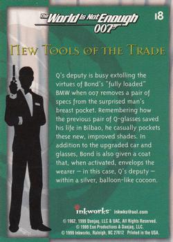 1999 Inkworks James Bond The World Is Not Enough #18 New Tools of the Trade Back