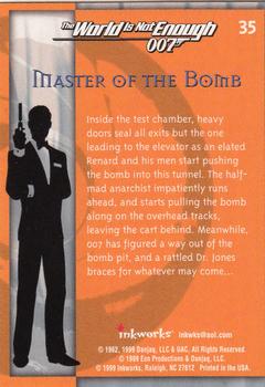 1999 Inkworks James Bond The World Is Not Enough #35 Master of the Bomb Back