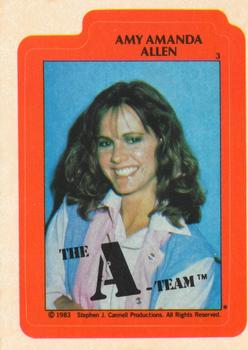 1983 Topps The A-Team - Stickers #3 Amy Amanda Allen Front