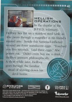 2004 Inkworks Hellboy #40 Hellish Operations Back