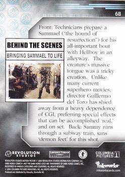 2004 Inkworks Hellboy #68 Bringing Sammael to Life Back
