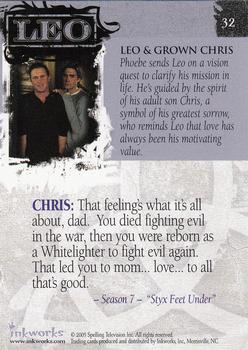 2005 Inkworks Charmed Conversations #32 Leo & Grown Chris Back