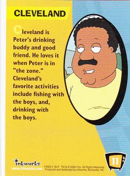 2005 Inkworks Family Guy Season 1 #11 Cleveland Back