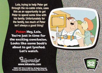 2005 Inkworks Family Guy Season 1 #32 Must See TV Back