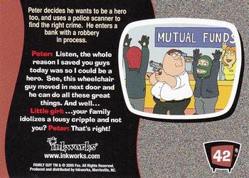 2005 Inkworks Family Guy Season 1 #42 Fake Hero Back