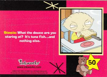 2005 Inkworks Family Guy Season 1 #50 Gun Sandwich Back