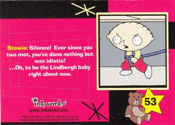 2005 Inkworks Family Guy Season 1 #53 Wax Idiotic Back