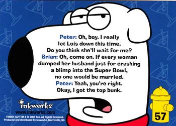 2005 Inkworks Family Guy Season 1 #57 Marital Advice Back