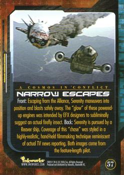 2006 Inkworks Firefly #57 Narrow Escapes Back