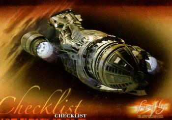 2006 Inkworks Firefly #72 Checklist Front