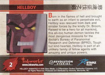 2007 Inkworks Hellboy Animated Sword of Storms #2 Hellboy Back