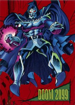 1993 SkyBox Marvel Universe - Red Foil 2099 #1 Doom 2099 Front