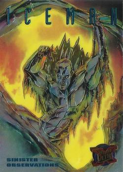 1995 Fleer Ultra X-Men - Sinister Observations #5 Iceman Front
