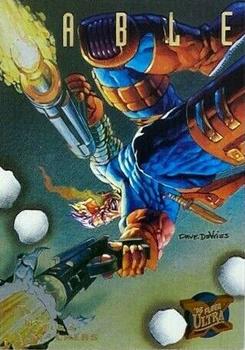 1995 Fleer Ultra X-Men - Hunters & Stalkers Rainbow #2 Cable Front