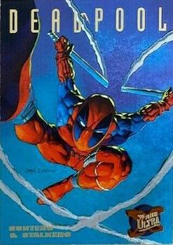 1995 Fleer Ultra X-Men - Hunters & Stalkers Rainbow #3 Deadpool Front