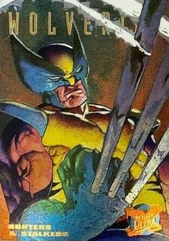 1995 Fleer Ultra X-Men - Hunters & Stalkers Rainbow #7 Wolverine Front