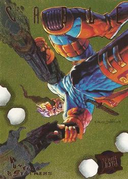 1995 Fleer Ultra X-Men - Hunters & Stalkers Gold #2 Cable Front