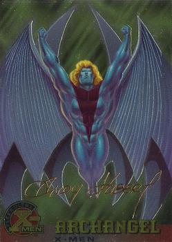 1995 Ultra X-Men Chromium - Gold Signature #1 Archangel Front