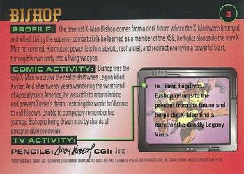1995 Ultra X-Men Chromium - Gold Signature #3 Bishop Back