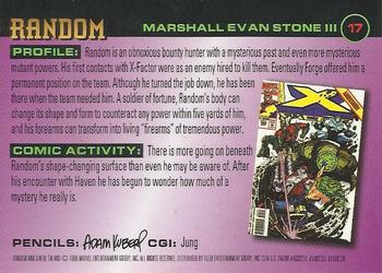 1995 Ultra X-Men Chromium - Gold Signature #17 Random Back