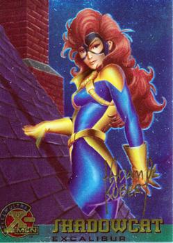 1995 Ultra X-Men Chromium - Gold Signature #28 Shadowcat Front