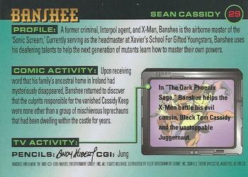 1995 Ultra X-Men Chromium - Gold Signature #29 Banshee Back