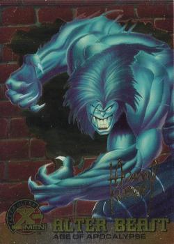1995 Ultra X-Men Chromium - Gold Signature #39 Alter Beast Front