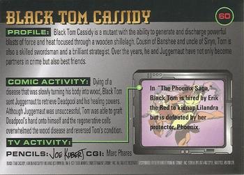 1995 Ultra X-Men Chromium - Gold Signature #60 Black Tom Cassidy Back