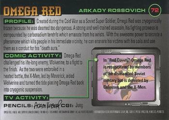 1995 Ultra X-Men Chromium - Gold Signature #72 Omega Red Back