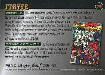 1995 Ultra X-Men Chromium - Gold Signature #78 Stryfe Back