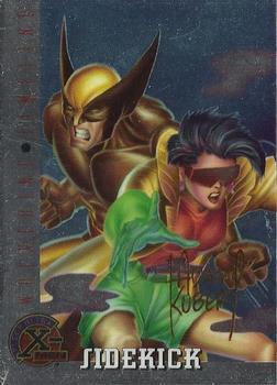 1995 Ultra X-Men Chromium - Gold Signature #85 Sidekick Front