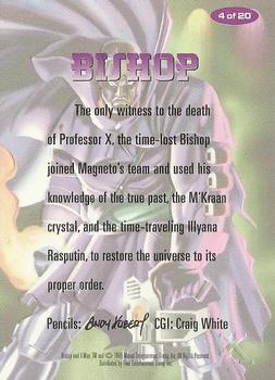 1995 Ultra X-Men Chromium - Alternate X #4 Bishop Back