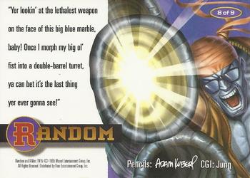 1995 Ultra X-Men Chromium - Lethal Weapons #8 Random Back