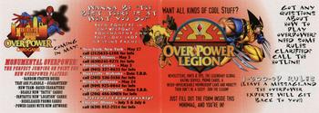 1997 Fleer/SkyBox X-Men #NNO OverPower Legion Offer Form Front