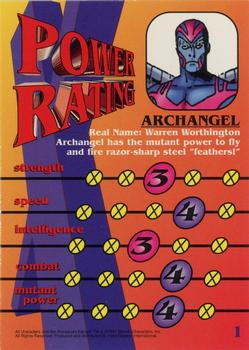 1997 Fleer/SkyBox X-Men #1 Archangel Back
