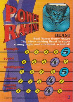 1997 Fleer/SkyBox X-Men #2 Beast Back